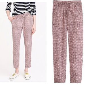J.Crew Geo Print Drawstring pants